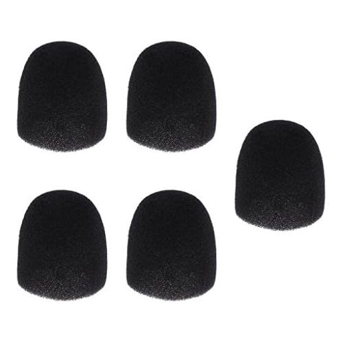  [아마존베스트]D Dolity 5pcs Headset Mini Earphone Microphone Windscreen Foam Cap Protective Case