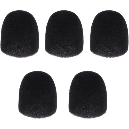  [아마존베스트]D Dolity 5pcs Headset Mini Earphone Microphone Windscreen Foam Cap Protective Case