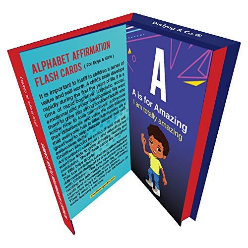  D Darlyng & Co. Darlyng & Co.s Modern Alphabet Affirmation Flash Cards for Kids ABC Flash Cards (ABC Affirmation Flash Card for Boys & Girls)