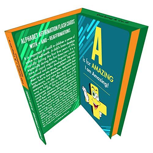  D Darlyng & Co. Darlyng & Co.s Modern Alphabet Affirmation Flash Cards for Kids ABC Flash Cards (Reaffirmation Flash Cards)
