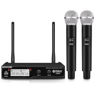 D Debra Audio VM302 Wireless Microphone System with Dual Handheld Mic Have XLR Interface for Home Karaoke Wedding Conference Speech