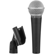 D Debra Wired Dynamic Microphone, Cardioid Dynamic Vocal Handheld Mic with Mic Clips, Suited for Speakers, Karaoke Singing Machine, Amp, Mixer Audio(Without Switch)