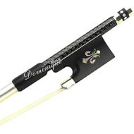 D Z Strad Violin Bow - Master Model - Silver-Braided Carbon Fiber with Ebony Frog (4/4 - Carbon Fiber)