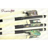 D Z Strad Cello Bow - Model 856 - Carbon Fiber Bow with Traditional Frog made from Polished Premium Abalone