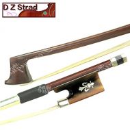 D Z Stradl Model 524 Full Size 4/4 Top Brazil Wood Violin Bow with Ox Horn Fleur de Lis Frog