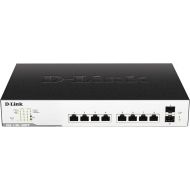 [무료배송] D-Link PoE++ Switch, 8 10 Port Smart Managed Gigabit Ethernet 2 SFP Ports 242W PoE Budget Layer 2 Internet Network (DGS-1100-10MPP)