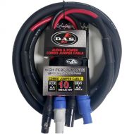 D.A.S. Audio Combo Jumper Cable - 14 AWG Power + 16 AWG Audio (10')