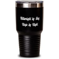 DABLIZ GROUP INTERNATION TRADING LLC Millwright For Friends, Millwright by Day. Ninja by Night, Reusable Millwright 30oz Tumbler, Stainless Steel Tumbler From Colleagues