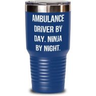 DABLIZ GROUP INTERNATION TRADING LLC Inspire Ambulance driver Gifts, Ambulance Driver by Day. Ninja by Night, Inspire Holiday 30oz Tumbler Gifts For Colleagues