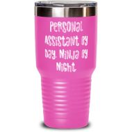 DABLIZ GROUP INTERNATION TRADING LLC Motivational Personal assistant Gifts, Personal Assistant by Day. Ninja by Night, Sarcasm 30oz Tumbler For Coworkers From Friends