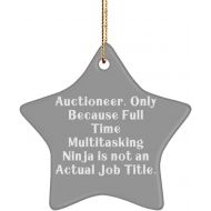 DABLIZ GROUP INTERNATION TRADING LLC Auctioneer. Only Because Full Time Multitasking Ninja is not an Actual. Auctioneer Star Ornament, Perfect Auctioneer Gifts, for Coworkers