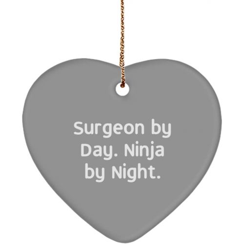 제네릭 DABLIZ GROUP INTERNATION TRADING LLC Cool Surgeon Heart Ornament, Surgeon by Day. Ninja by Night., Cheap Gifts for Friends