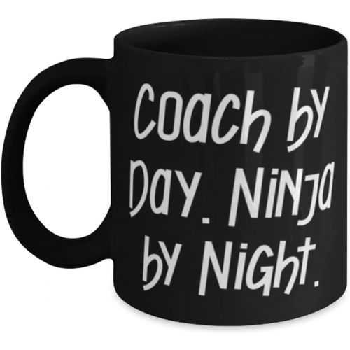 제네릭 DABLIZ GROUP INTERNATION TRADING LLC Coach by Day. Ninja by Night. 11oz 15oz Mug, Coach Present From Boss, Inspire Cup For Coworkers