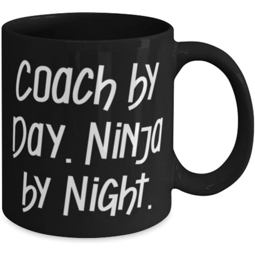 제네릭 DABLIZ GROUP INTERNATION TRADING LLC Coach by Day. Ninja by Night. 11oz 15oz Mug, Coach Present From Boss, Inspire Cup For Coworkers