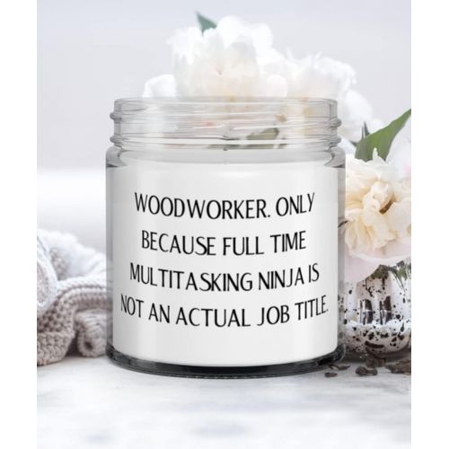 제네릭 DABLIZ GROUP INTERNATION TRADING LLC Funny Woodworker Candle, Woodworker. Only Because Full Time Multitasking Ninja is not an Actual, Epic Gifts for Friends, Christmas Gifts