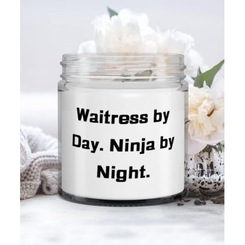 제네릭 DABLIZ GROUP INTERNATION TRADING LLC Waitress by Day. Ninja by Night. Candle, Waitress Present From Coworkers, Unique For Colleagues