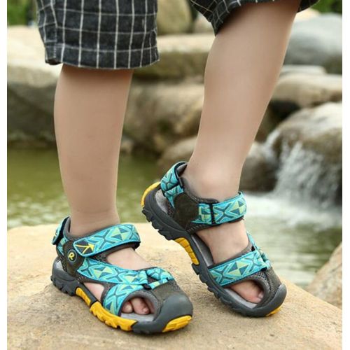  DADAWEN Summer Beach Outdoor Closed-Toe Sandals for Boys and Girls (Toddler/Little Kid/Big Kid)