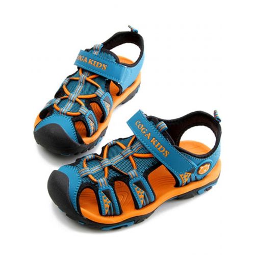  DADAWEN Boys Girls Outdoor Athletic Strap Breathable Closed-Toe Water Sandals (Toddler/Little Kid/Big Kid)