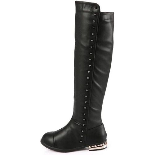  할로윈 용품DADAWEN Girls Waterproof Side Zipper Knee High Riding Boots (Toddler/Little Kid/Big Kid)