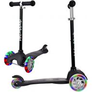 DADDYCHILD 3 Wheel Scooters for Kids, Kick Scooter for Toddlers 2-6 Years Old, Boys and Girls Scooter with Light Up Wheels, Mini Scooter for Children