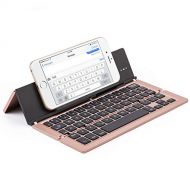 DADUIZHANG Foldable Wireless Pocket Keyboard Universal for Smartphones/Small Tablets/and Android Devices, Pink