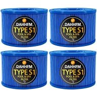 DAHHFM Type S1 Filters for Intex Spa Hot Tub, for Intex Pool Spa Hot Tub Filter Replacement Cartridges, Blue Upgrade Style (4 Pack)