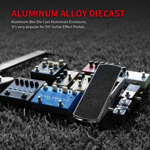 [아마존베스트]DaierTek 125B(1590N1) Aluminum Guitar Pedal Enclosure 122x66x39.5 MM Metal Stompbox Enclosure Guitar Effect Unfinished Toggle Switch Box