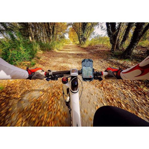  DAIXI Bike Phone Mount, 360° Adjustable Motorcycle/Bike Handlebar Universal Smartphone Mount Time/Map/Music/GPS Navigation for iPhone X 8 7 6 5 Plus Samsung S9 S8 S7 S7 S6 S5