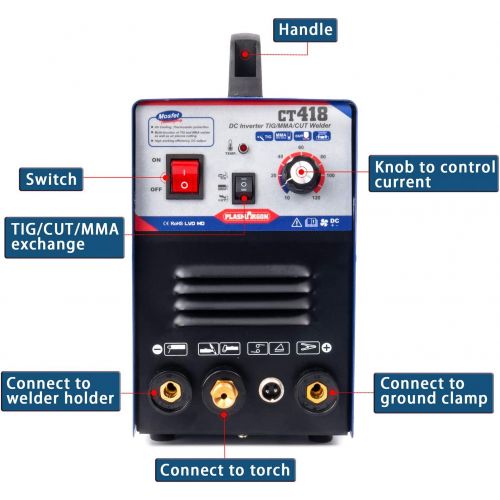  DALISHI Plasma Cutter 30A TIGMMA 120A 3 in 1 Combo Welding Machine HF Scrach Start Arc Plasma Cutter Dual Voltage 220V110V CT312