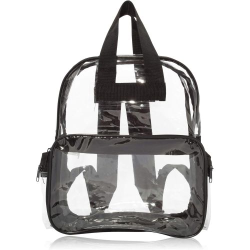  DALIX Small Clear Backpack Bag in Black