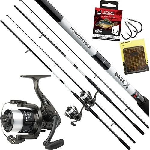  [아마존베스트]D-A-M Complete Carp Set Fighter Pro - 2 Carp Rods 3lbs Camaro Carp + 2 Rolls