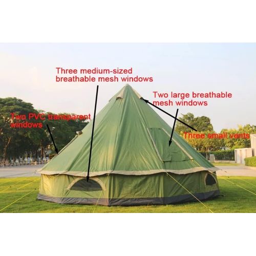  DANCHEL OUTDOOR Lightweight Portable Teepee Yurt Backpacking Tent for Adults Family Camping 4000 Pro