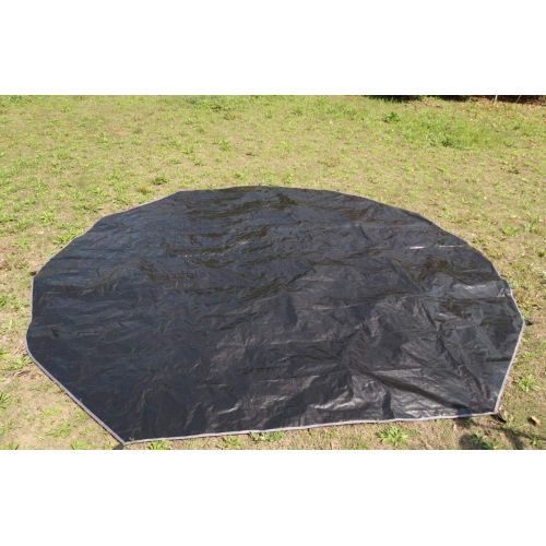  DANCHEL OUTDOOR DANCHEL Waterproof Yurt Tent Footprint Round Mat Portable Tarps for Bell Tent Ground Camping(10ft/13ft/16.4ft/20ft)