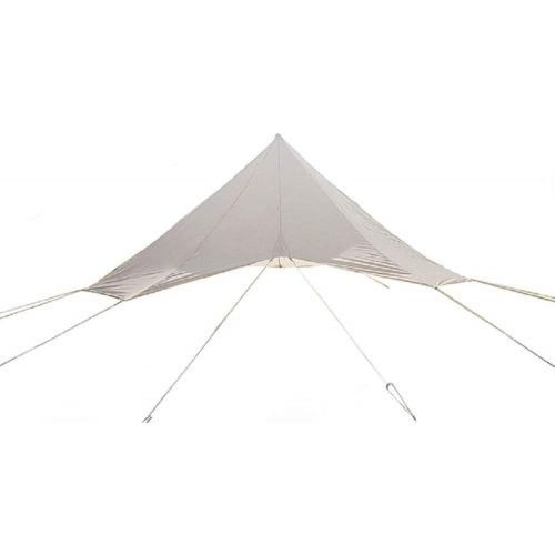  DANCHEL OUTDOOR Rain Fly Ripstop Camping Tent Tarp Waterproof, Portable Tent Rain Cover Sun Shelter for Yurt Tent Accessories Glamping Beige
