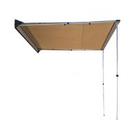 DANCHEL OUTDOOR Side Awning for Car SUV, Color Khaki Size 8.2x10ft
