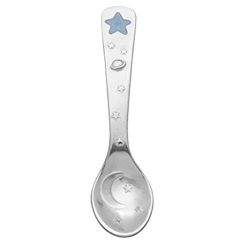  [아마존베스트]DANFORTH - Celestial Blue Baby Spoon - Pewter - 3 5/8 Inches - Handcrafted - Gift Boxed