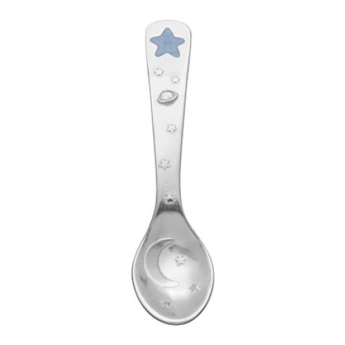  [아마존베스트]DANFORTH - Celestial Blue Baby Spoon - Pewter - 3 5/8 Inches - Handcrafted - Gift Boxed