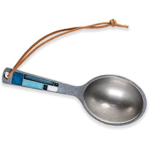  DANFORTH - Riversong/Cascade Coffee Scoop - 5 1/2 Inches - Gift Boxed - Handcrafted - Made in USA