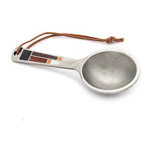  DANFORTH - Riversong/Mocha Coffee Scoop - 5 1/2 Inches - Gift Boxed - Handcrafted - Made in USA