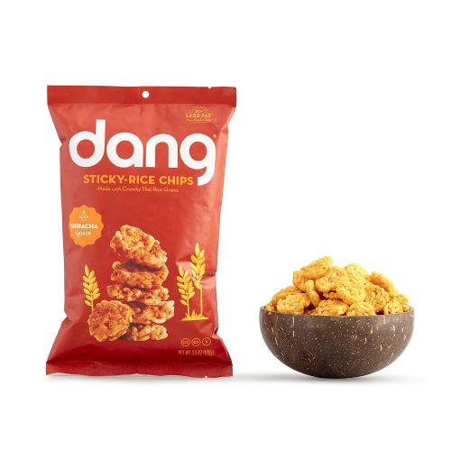  DANG Dang Snackable Rice Cakes, Sriracha, Gluten Free, Non-GMO, 3.5 Ounce Bags, 12 Count