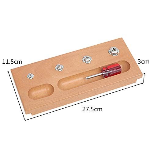  DANNI Montessori Baby Wooden Toy for Children Screw Bolts Teaching Aids Kid Screwdriver Educational Toy Brinquedos Juguets