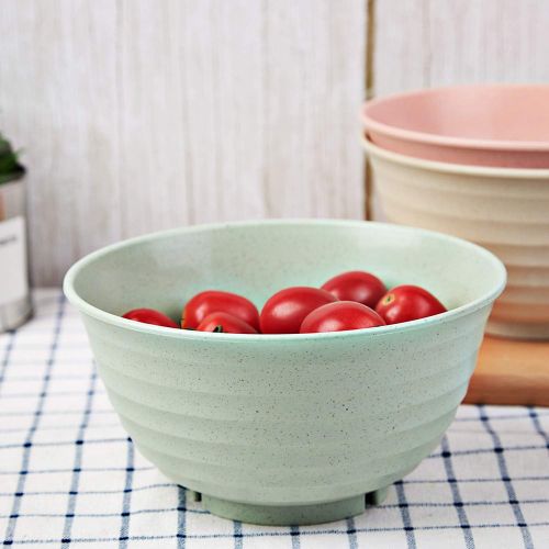  [아마존베스트]DAPIPIK 6 Pcs Unbreakable Cereal Bowl Sets. for Soup,Dessert and Salad - Easy Dishwasher Safe(6.7 inch)Cereal Bowls