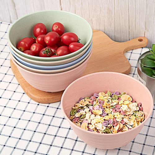  [아마존베스트]DAPIPIK 6 Pcs Unbreakable Cereal Bowl Sets. for Soup,Dessert and Salad - Easy Dishwasher Safe(6.7 inch)Cereal Bowls