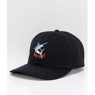 DARK SEAS Dark Seas Bill Fish Black Strapback Hat