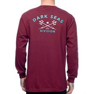 DARK SEAS Dark Seas Head Master Burgundy Long Sleeve T-Shirt