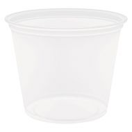 DART Dart 550PC 5.5 oz Clear PP Portion Container (Case of 2500)