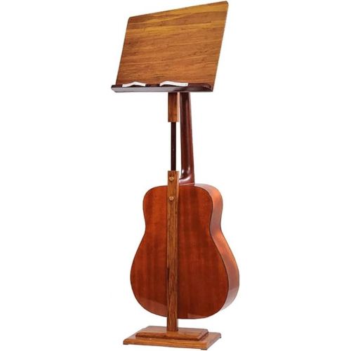  Music Stand, Sheet Music Stand, Heavy Wooden Music Holder Adjustable Angle Sheet Music Stands Freestanding Guitar Stand for Church Concert