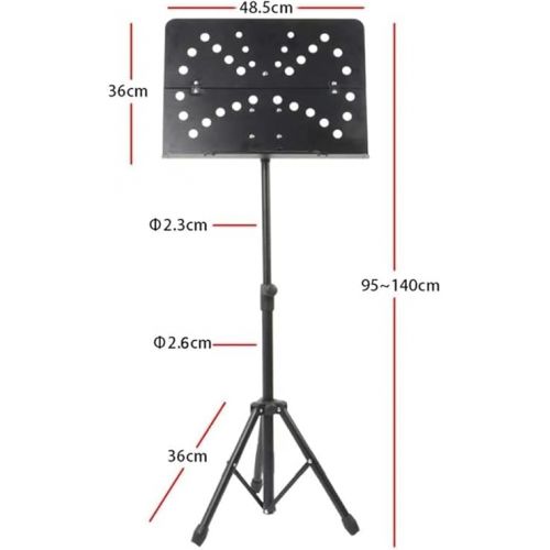  Music Stand, Sheet Music Stand, Music Stands Metal Folding Music Holder Universal Adjustable Height Sheet Music Stands Conducting Music Stand