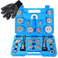 DASBET 24pcs Heavy Duty Disc Brake Caliper Tool Set and Wind Back Kit for Brake Pad Replacement