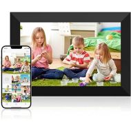 10.1 Inch WiFi Digital Picture Frame, 1280x800 HD IPS Touch Screen Cloud Smart Photo Frames, Auto Rotation, Wall Mountable, Share Photos Or Videos for Via Free APP